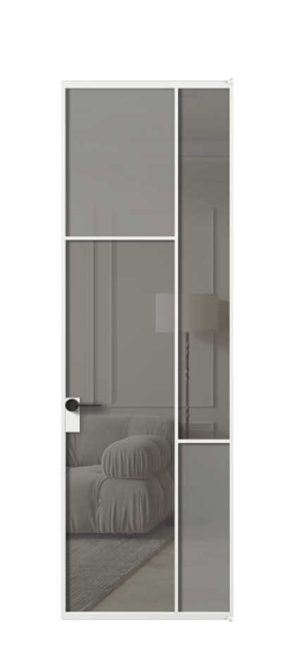 Дверь межкомнатная Mosaic АЛПЛ041.10 Алюминий белоснежный Сатинированное серое стекло, триплекс, 6 мм + Прозрачное серое стекло, триплекс Без короба АБЛ Цена 156290 Стоимость комплекта двери включает:
1. Полотно (600/650/700/750/800/850/900/950*2000-2400 мм).
2. Короб
3. Комплект фурнитуры (2 торцевые петли и магнитный замок с ответной планкой). Фабрика дверей Волховец 8 (800) 551 43 19 Межкомнатная дверь Mosaic АЛПЛ041.10 Алюминий белоснежный Сатинированное серое стекло, триплекс, 6 мм + Прозрачное серое стекло, триплекс Цена 156290 ₽ | Volhovec