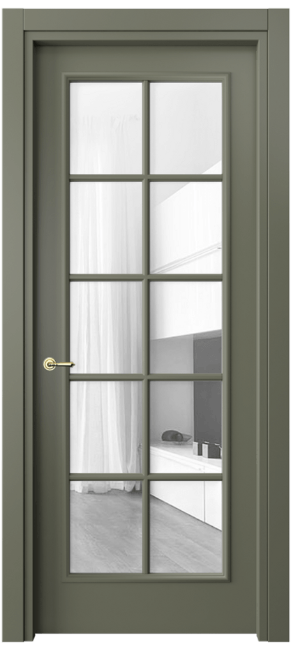 Дверь межкомнатная Paris 8102 Матовый оливковый тёмный Прозрачное стекло Гладкий наличник МОТ Цена 72399 ₽ Наличники уже входят в базовый комплект. Фабрика дверей Волховец 8 (800) 551 43 19 Межкомнатная дверь Paris 8102 Матовый оливковый тёмный Прозрачное стекло Цена 72399 ₽| Volhovec