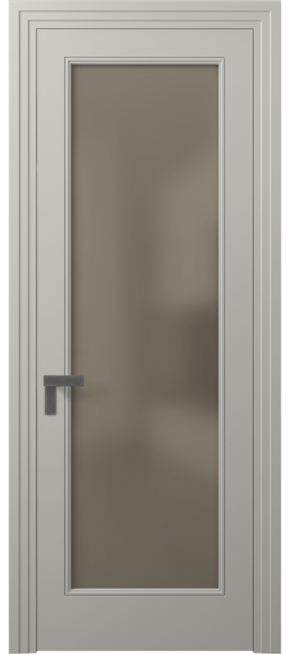 Дверь межкомнатная Рокка 8300 Матовый тёплый серый Сатинированное бронзовое стекло, триплекс Каскадный компланарный наличник МТСР Цена 68424 ₽ Наличники уже входят в базовый комплект. Фабрика дверей Волховец 8 (800) 551 43 19 Межкомнатная дверь Рокка 8300 Матовый тёплый серый Сатинированное бронзовое стекло, триплекс Цена 68424 ₽ | Volhovec