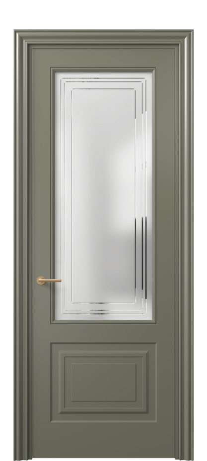 Дверь межкомнатная Маскот 8452 Матовый оливковый тёмный Сатинированное стекло с гравировкой "Грани", триплекс Фигурный наличник МОТ Цена 66824 ₽ Наличники уже входят в базовый комплект. Фабрика дверей Волховец 8 (800) 551 43 19 Межкомнатная дверь Маскот 8452 Матовый оливковый тёмный Сатинированное стекло с гравировкой "Грани", триплекс Цена 66824 ₽ | Volhovec