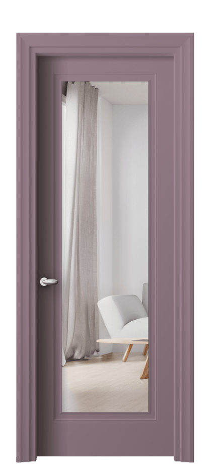 Межкомнатная дверь Esse 8503 Матовый белоснежный Двустороннее зеркало, триплекс Цена 76799 ₽ | Volhovec