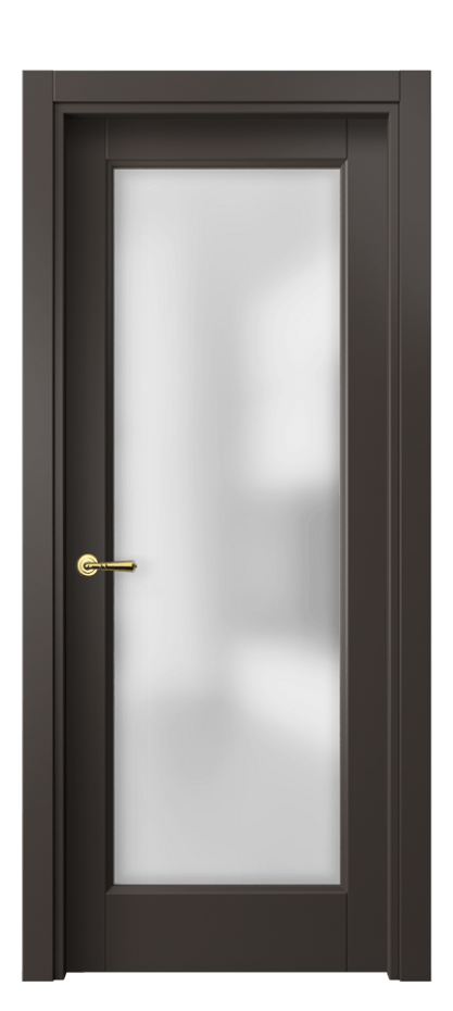 Межкомнатная дверь Галант 1402 Матовый антрацит Сатинированное стекло Цена 43274 ₽ | Volhovec