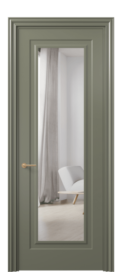 Дверь межкомнатная Mascot 8403 Матовый оливковый тёмный Двустороннее зеркало, триплекс Фигурный наличник МОТ Цена 73099 ₽ Наличники уже входят в базовый комплект. Фабрика дверей Волховец 8 (800) 551 43 19 Межкомнатная дверь Mascot 8403 Матовый оливковый тёмный Двустороннее зеркало, триплекс Цена 73099 ₽ | Volhovec