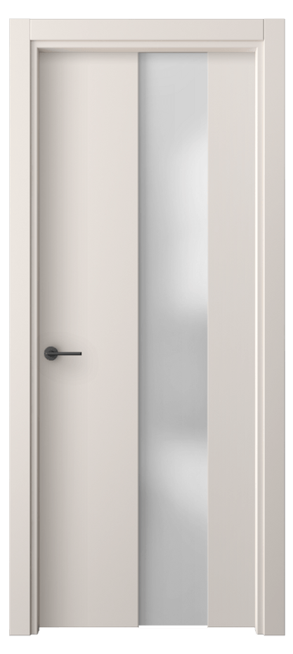 Межкомнатная дверь Freedom 4226 ПЭТ тёплый-белый Сатинированное стекло Цена 38499 ₽ | Volhovec