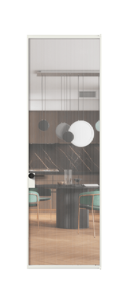 Алюминиевая дверь АЛПЛ040.01 Алюминий светло-серый Рифлёное стекло "Мору", триплекс. Без короба АССР Цена 120520 Стоимость комплекта двери включает: 1. Полотно (600/650/700/750/800/850/900/950*2000-2400 мм).
2. Короб
3. Комплект фурнитуры (2 торцевые петли и магнитный замок с ответной планкой). Фабрика дверей Волховец 8 (800) 551 43 19 Алюминиевая дверь АЛПЛ040.01 Алюминий светло-серый Рифлёное стекло "Мору", триплекс Цена 120520 | Volhovec