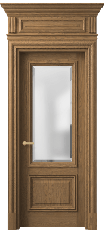 Межкомнатная дверь Antique 7302 Дуб мускатный матовый Сатинированное стекло с фацетом Цена 387800 сом | Volhovec