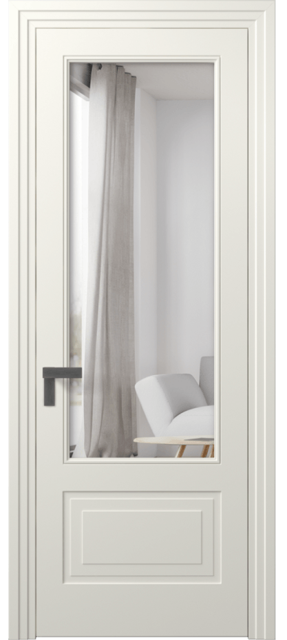 Межкомнатная дверь Rocca 8342 Матовый жемчужный Двустороннее зеркало, триплекс Цена 79899 ₽ | Volhovec