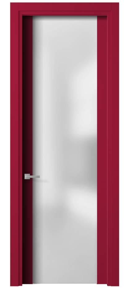 Межкомнатная дверь Planum 4114 Матовый белоснежный Сатинированное стекло Цена 81060 ₽ | Volhovec