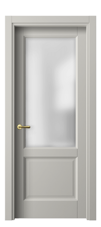 Межкомнатная дверь Galant 1422 Матовый тёплый серый Сатинированное стекло Цена 52399 ₽ | Volhovec