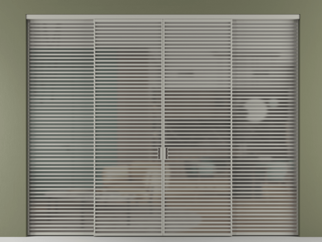 Перегородка Formato внутри проёма четырёхстворчатая АЛПР 040.07 Алюминий нейтральный серый Сатинированное серое стекло, триплекс. Цена 743900 ₽ 1. Полотно 4 шт. (800/2100 мм)
2. Комплект установки раздвижной системы
3. Базовый комплект фурнитуры
4.Ручка RONDO. Фабрика дверей Волховец 8 (800) 551 43 19 Перегородка Formato внутри проёма четырёхстворчатая АЛПР 040.07 Алюминий нейтральный серый Сатинированное серое стекло, триплекс Цена 743900 ₽ | Volhovec