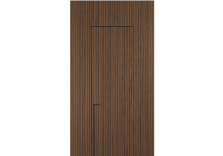 Панели для отделки стен Стеновая панель Фрезерованные Орех медный матовый рифт. Цвет Орех медный матовый рифт. Материал Радиальный шпон Naturwood. Коллекция Фрезерованные. Картинка.