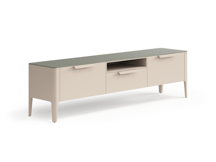 Мебель ТВ тумба Piega. Цвет Матовый бисквитный. Материал Гладкая эмаль. Коллекция ТВ тумба Piega. Фото. Мебель ТВ тумба Piega. Цвет Матовый бисквитный. Материал Гладкая эмаль. Коллекция ТВ тумба Piega. Картинка.