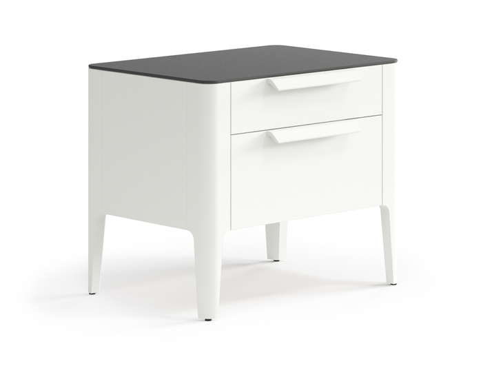 Мебель Тумба прикроватная Piega 2 ящика. Цвет Матовый жемчужный. Материал Гладкая эмаль. Коллекция Тумба прикроватная Piega 2 ящика. Фото. Мебель Тумба прикроватная Piega 2 ящика. Цвет Матовый жемчужный. Материал Гладкая эмаль. Коллекция Тумба прикроватная Piega 2 ящика. Картинка.