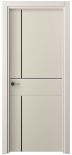 Дверь межкомнатная 4209 ПЭСБ. Цвет ПЭТ светло-бежевый. Материал ПЭТ. Коллекция Freedom. Картинка.
