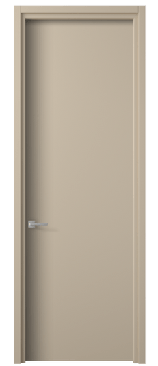 Дверь межкомнатная 0010 ПЭСБ. Цвет ПЭТ светло-бежевый. Материал ПЭТ. Коллекция Planum. Картинка.