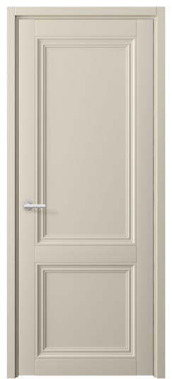 Дверь межкомнатная 2523 МБСР. Цвет Матовый бежево-серый. Материал Гладкая эмаль. Коллекция Centro. Картинка.