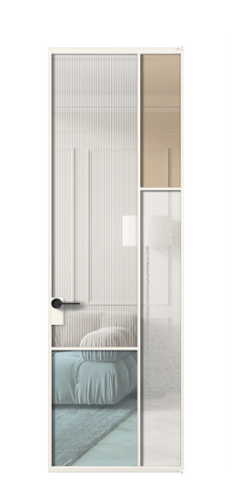 Межкомнатная дверь АЛПЛ041.12 АПБЛ 4 стекла. Цвет Алюминий пудровый белый. Материал Алюминий в эмали. Коллекция Mosaic. Фото. Дверь межкомнатная АЛПЛ041.12 АПБЛ 4 стекла. Цвет Алюминий пудровый белый. Материал Алюминий в эмали. Коллекция Mosaic. Картинка.