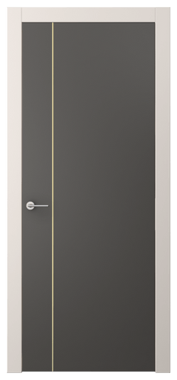 Дверь межкомнатная АКП 4201 ПЭГФ. Цвет ПЭТ графитовый. Материал ПЭТ. Коллекция Freedom. Картинка.