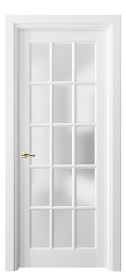 Дверь межкомнатная 0708 ДБС САТ. Цвет Дуб белоснежный. Материал Массив дуба эмаль. Коллекция Лигнум. Картинка.