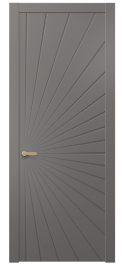 Дверь межкомнатная 8649 МКЛС . Цвет Матовый классический серый. Материал Гладкая эмаль. Коллекция Alba. Картинка.