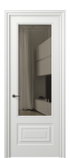 Дверь межкомнатная 8442 МССР БР ГРА. Цвет Матовый светло-серый. Материал Гладкая эмаль. Коллекция Mascot. Картинка.
