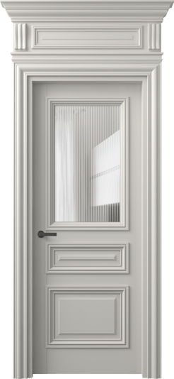 Дверь межкомнатная 7304 БТСР MORU. Цвет Бук тёплый серый. Материал Массив бука эмаль. Коллекция Antique. Картинка.