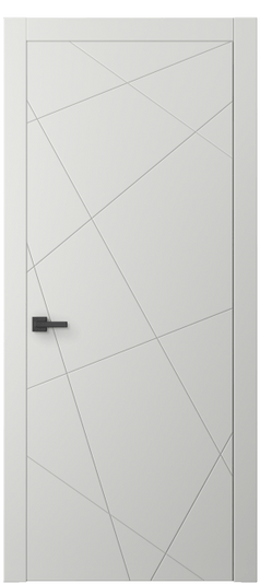 Дверь межкомнатная АКП 8048 МССР. Цвет Матовый светло-серый. Материал Гладкая эмаль. Коллекция Linea. Картинка.