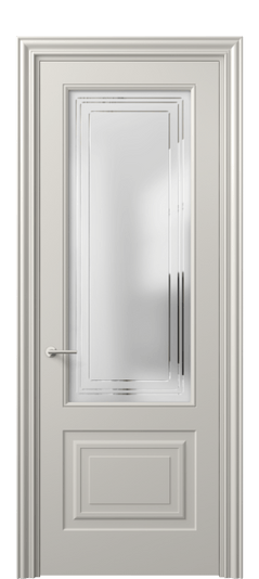 Межкомнатная дверь 8452 МОС Сатин с гравировкой Mascot. Цвет Матовый облачно-серый. Материал Гладкая эмаль. Коллекция Маскот. Фото. Дверь межкомнатная 8452 МОС Сатин с гравировкой Mascot. Цвет Матовый облачно-серый. Материал Гладкая эмаль. Коллекция Маскот. Картинка.