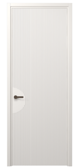 Дверь межкомнатная 8624 МПБЛ. Цвет Матовый пудровый белый. Материал Гладкая эмаль. Коллекция Dune. Картинка.