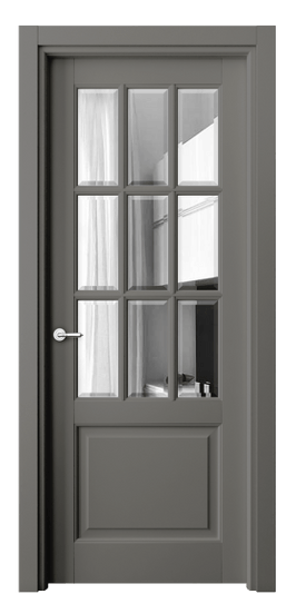 Межкомнатная дверь 6312 МКЛС Зеркало с фацетом. Цвет Матовый классический серый. Материал Гладкая эмаль. Коллекция Тоскана Грильято. Фото. Дверь межкомнатная 6312 МКЛС Зеркало с фацетом. Цвет Матовый классический серый. Материал Гладкая эмаль. Коллекция Тоскана Грильято. Картинка.