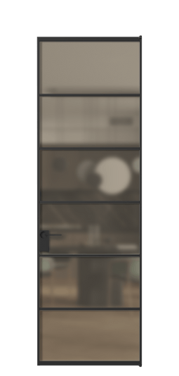 Межкомнатная дверь АЛПЛ040.04 Бронза сатин триплекс ЧЕР. Цвет Алюминий Черный. Материал Алюминий. Коллекция Формато. Фото. Дверь межкомнатная АЛПЛ040.04 Бронза сатин триплекс ЧЕР. Цвет Алюминий Черный. Материал Алюминий. Коллекция Формато. Картинка.