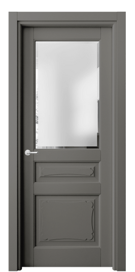 Межкомнатная дверь 6324 МКЛС САТ-Ф. Цвет Матовый классический серый. Материал Гладкая эмаль. Коллекция Тоскана Элегантэ. Фото. Дверь межкомнатная 6324 МКЛС САТ-Ф. Цвет Матовый классический серый. Материал Гладкая эмаль. Коллекция Тоскана Элегантэ. Картинка.