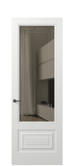 Дверь межкомнатная 8442 МССР БР ГРА. Цвет Матовый светло-серый. Материал Гладкая эмаль. Коллекция Mascot. Картинка.