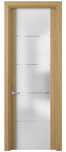 Дверь межкомнатная 4114 СЛВ ГРА. Цвет Солнечный вяз. Материал Ламинатин. Коллекция Planum. Картинка.