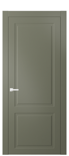 Дверь межкомнатная 8002 МОТ. Цвет Матовый оливковый тёмный. Материал Гладкая эмаль. Коллекция Neo Classic. Картинка.
