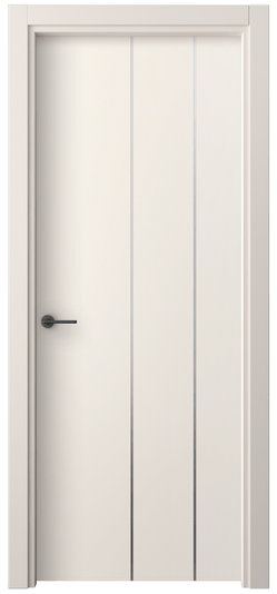 Дверь межкомнатная 4205 ПЭКБ. Цвет ПЭТ кремово-белый. Материал ПЭТ. Коллекция Фридом. Картинка.
