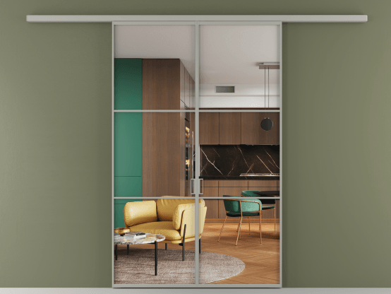 Алюминевая перегородка АЛПР 040.03_АНСР_Crystalvision_new. Цвет Алюминий нейтральный серый. Материал Алюминий в эмали. Коллекция Перегородка Formato вдоль стены 2 створки. Фото. Алюминевая перегородка АЛПР 040.03_АНСР_Crystalvision_new. Цвет Алюминий нейтральный серый. Материал Алюминий в эмали. Коллекция Перегородка Formato вдоль стены 2 створки. Картинка.