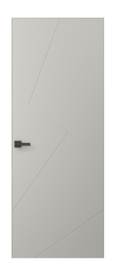 Дверь межкомнатная АКП 8058 МТСР. Цвет Матовый тёплый серый. Материал Гладкая эмаль. Коллекция Linea. Картинка.