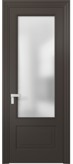 Межкомнатная дверь 8342 МАН Сатин. Цвет Матовый антрацит. Материал Гладкая эмаль. Коллекция Рокка. Фото. Дверь межкомнатная 8342 МАН Сатин. Цвет Матовый антрацит. Материал Гладкая эмаль. Коллекция Рокка. Картинка.