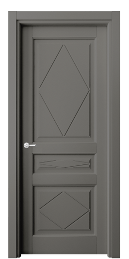 Межкомнатная дверь 6345 МКЛС . Цвет Матовый классический серый. Материал Гладкая эмаль. Коллекция Тоскана Ромбо. Фото. Дверь межкомнатная 6345 МКЛС . Цвет Матовый классический серый. Материал Гладкая эмаль. Коллекция Тоскана Ромбо. Картинка.