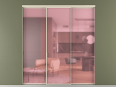 Перегородка Formato внутри проёма 3 створки