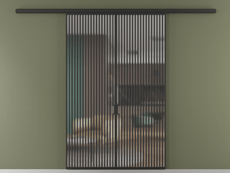 Перегородка Formato вдоль стены двустворчатая