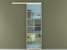 Перегородка Formato вдоль стены одностворчатая