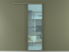 Перегородка Формато вдоль стены 1 створка