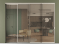 Перегородка Formato внутри проёма телескопик синхро 3